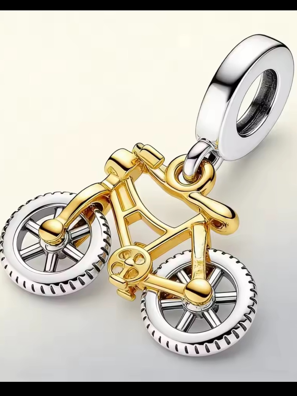 Kohl's Gold and Silver Bicycle Charm Pendant